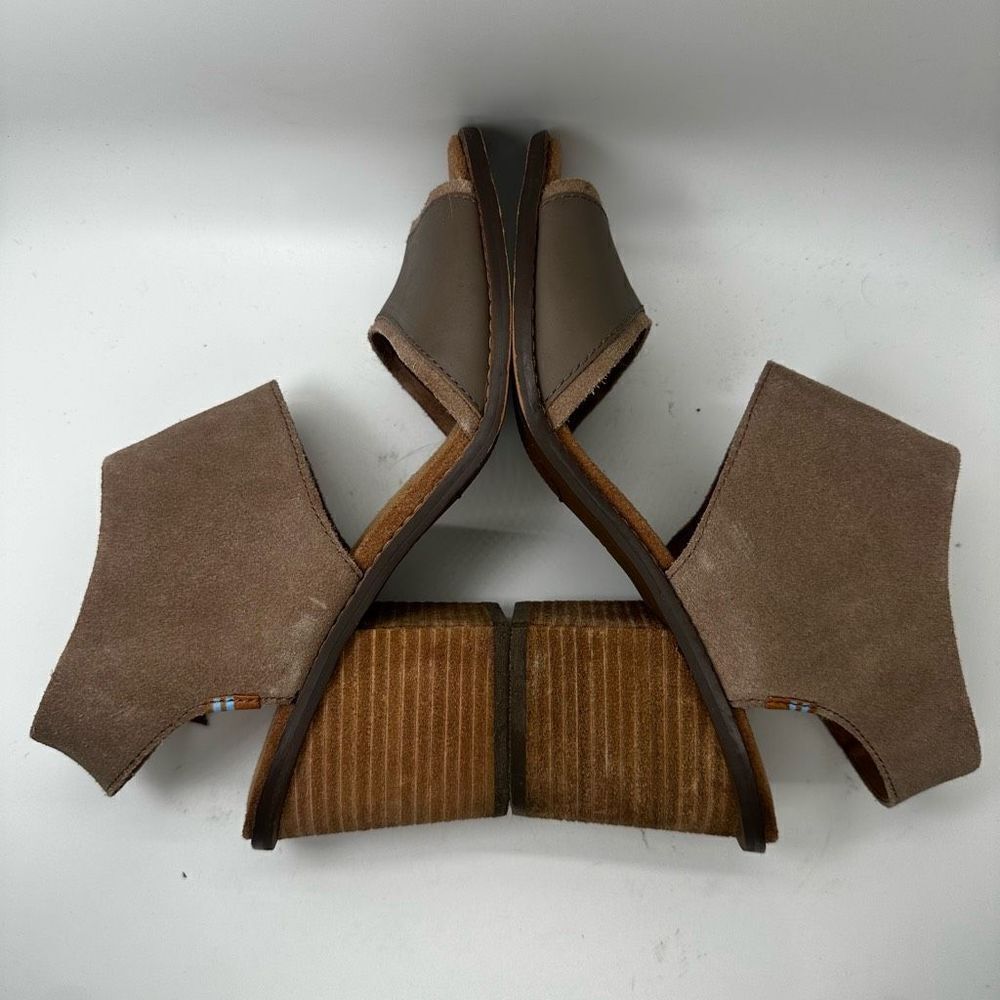 Toms Majorca Suede Block Ortholite Comfort Foam Sandals - Picture 8 of 11